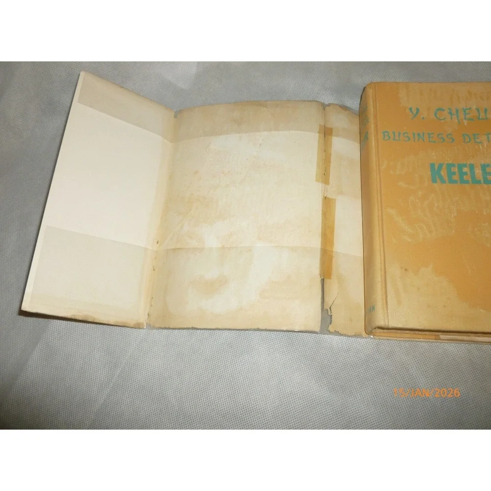 Y. Cheung Business Detective Harry Stephen Keeler Vintage Hardcover Mystery Book